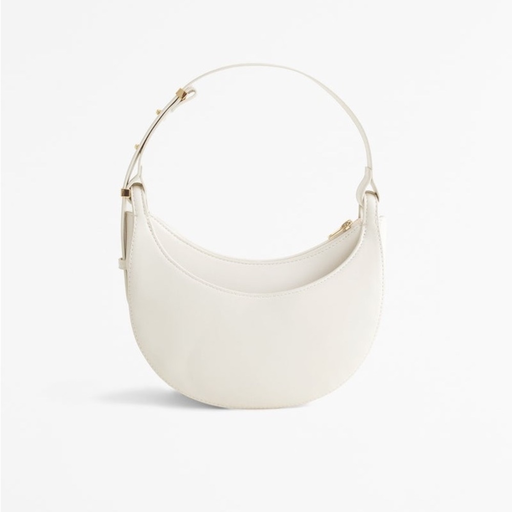 Abercrombie white/cream saddle bag